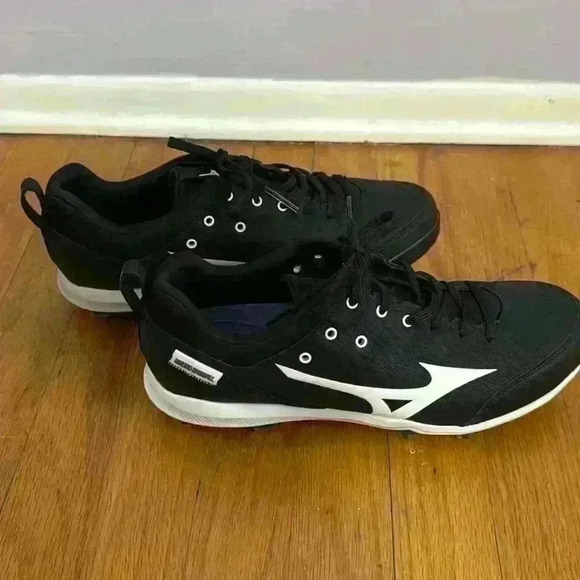 Mizuno Ambition 2 TPU Men’s Baseball Black White Cleats Size 8.5 - Picture 9 of 12